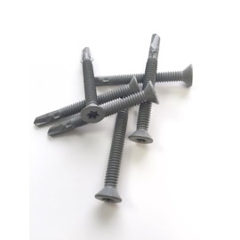 Star Drive Self Drilling Floor Board Screws w/Wings for Treated Lumber 100 PCS (1/4 x 2)