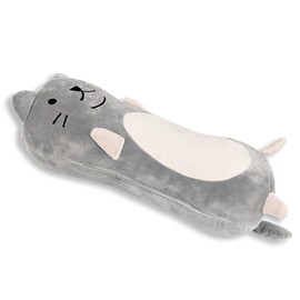 Pillowtex Memory Foam Cat Pillow | Marshmallow The Cat Gray