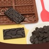 PiiiinkHot Thin Silicone Chocolate Bar Mold | 2-Pack 6-Cavity Break-Apart