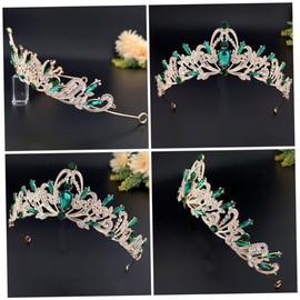 Beavorty Crown Hair Accessory Girls Headdress Vintage Bridal Headdress Wedding Tiaras Wedding Bridal Decor Tiaras and Pearl Headband for Girls Reusable Headdress Zinc Alloy Child Grace