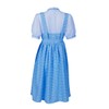 LVLING Womens Oz Dorothy Costume Blue Checked Dress With Hair