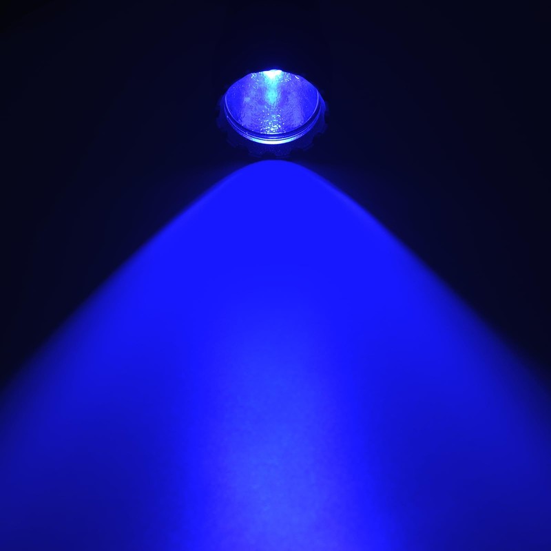 ULTRAFIRE Blue Light Flashlight, 450-460nm Single Mode Blue Led Flashlight,