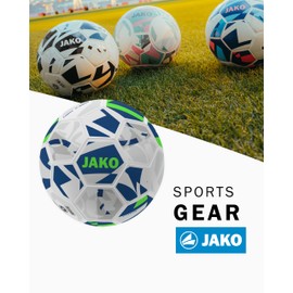 JAKO Lightball Futsal, White/Navy/Neon Green, 4 (290 g)