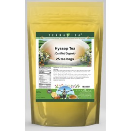 Hyssop (Certified Organic) Tea (25 tea bags, ZIN: 517721) - 3 Pack