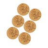 6Pcs Jar Wood Lid Set Easy to Clean Storage Jar