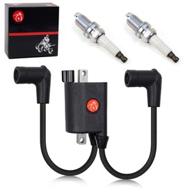 MOTO1988 Ignition Coil and Spark Plug with MCI Engine Module Compatible with EZGO 72866-G01 2003-2008 Replacement High Performance Golf Cart Ignition Coil OME EPIGC104