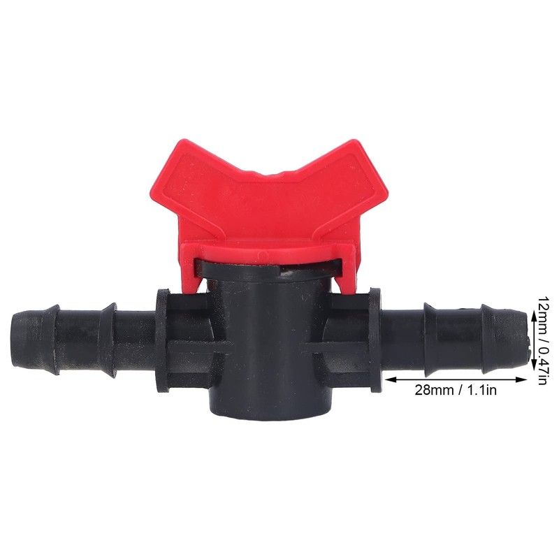 2-Pack Water Stop Regulator, 1M Ball Valve, 12mm Flow Control