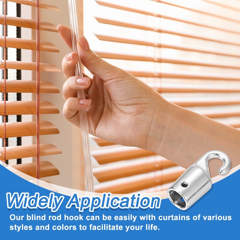 sourcing map Blind Wand Hook,6Pcs 1.1" x 0.3" - Alloy