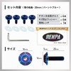 RENPA Titanium Alloy Number Plate Specific Bolt with Snowflake Design,