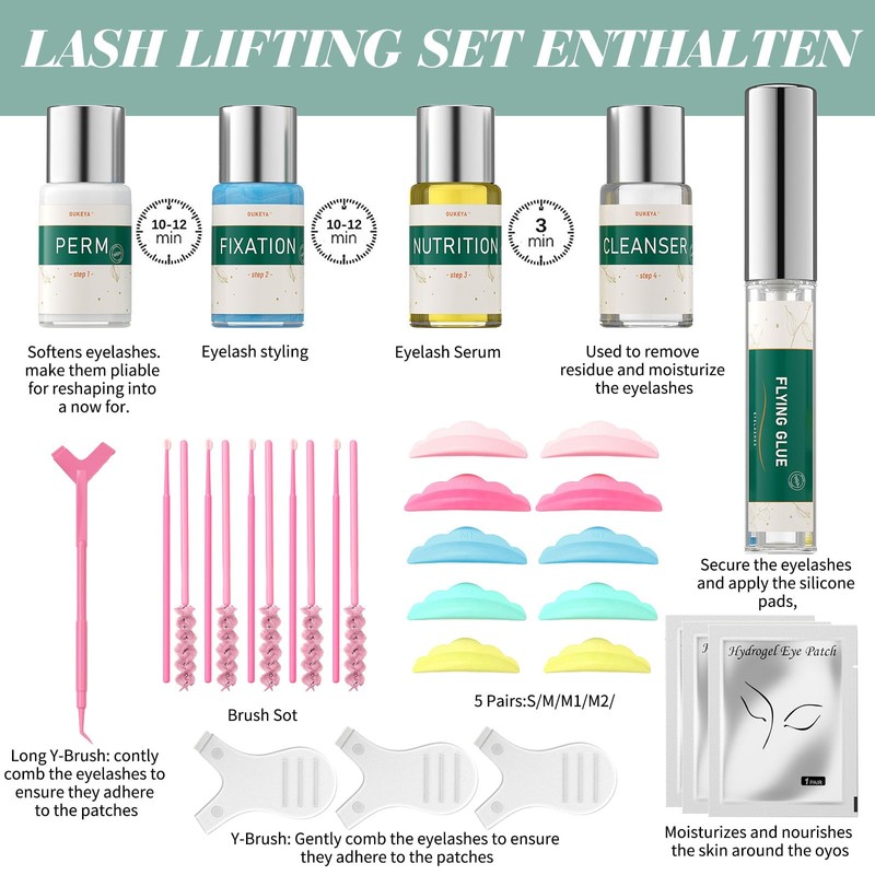 Eyelash Lifting Set, Eyelash Lifting Set, Long-Lasting, Easy to Use,