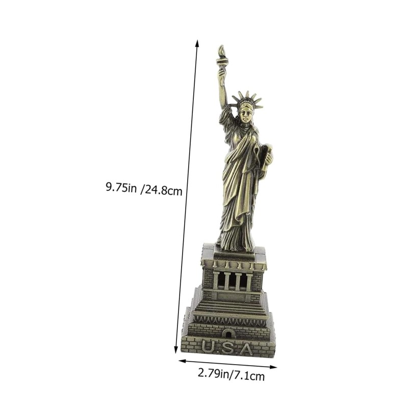 MAGICLULU Statue of Liberty Metal Figurine Decorative Artware for Home