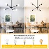 LXWNYY Sputnik Chandeliers- Modern Sputnik Ceiling Light Fixture 6 Lights