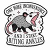 Kimoli Funny Possum Enamel Pin, Cute Cool Meme Lapel Pin