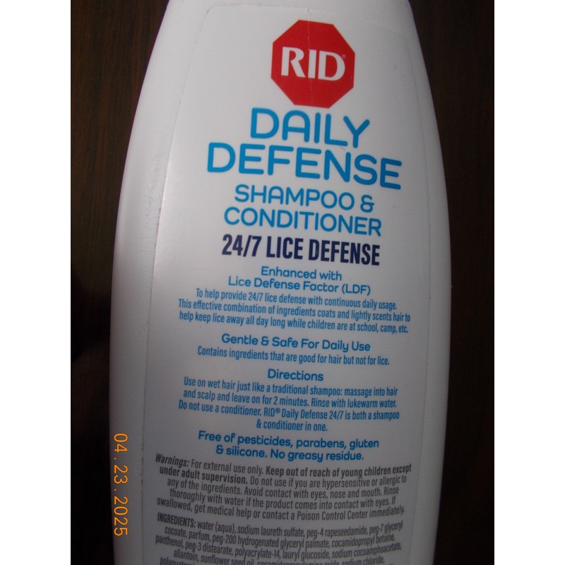 RID Sealed 10.1 Ounce RID Daily Defense Shampoo & Conditioner