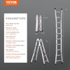 VEVOR 9.5 FT Telescoping Ladder - Compact & Portable Aluminum