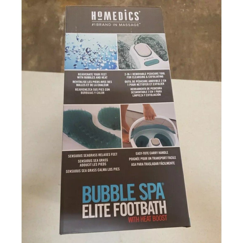 HoMedics Bubble Spa Elite Footbath with Heat Boost