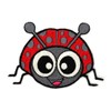 Ladybug Iron On Patch 2.87" x 2.04" - Embroidered Cute