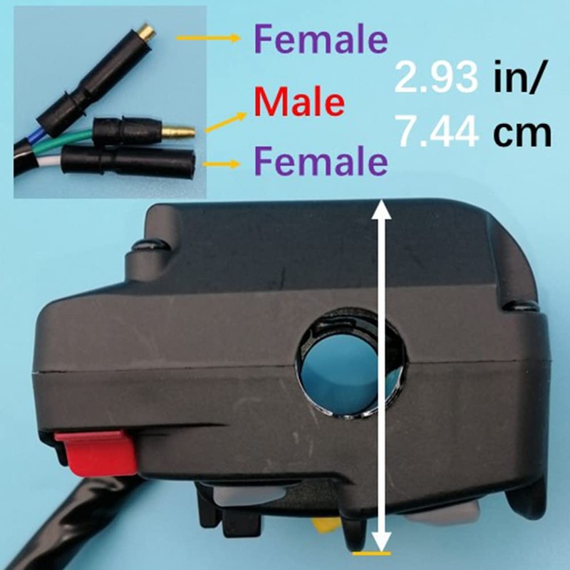 Tuzliufi Push Button Shifter Handle Levers Switch Control Start Kill