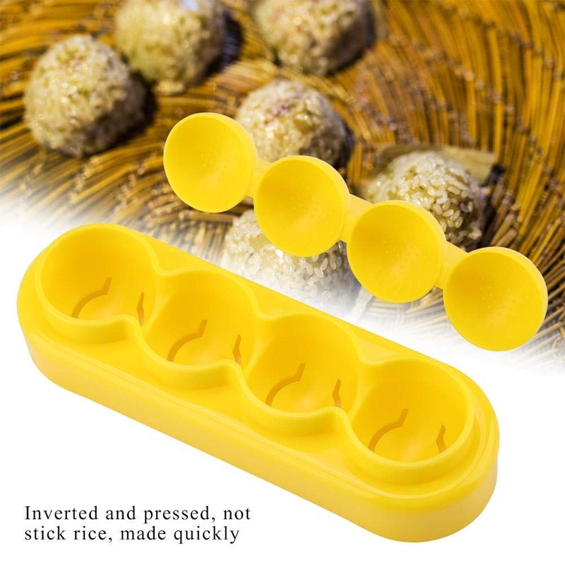 Small Ball Shape Rice Roll Bento Mold Food-Grade PP Material