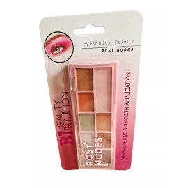 Eyeshadow BI Beauty Intuition Rosy Nudes Long Lasting Eyeshadow Palette. 0.250oz/7gm