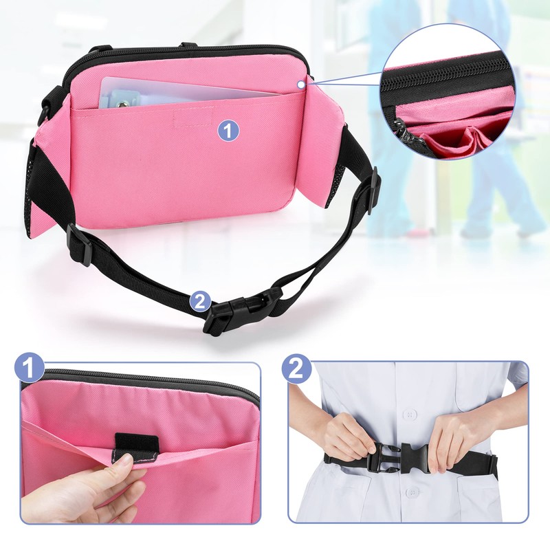 Damero Nurse Pouch, Fanny Pouch, For Work, Apron Bag, Sit,