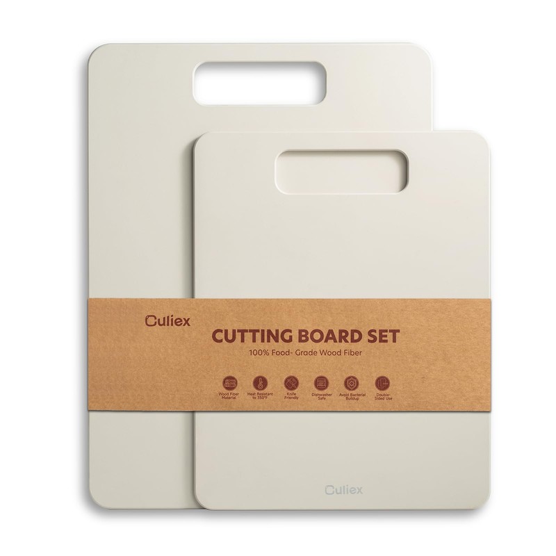 Cutting Boards for Kitchen [Set of 2], Wood Fiber Composite