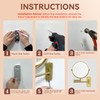 GURUN 8" Wall Mounted Makeup Mirror with 7X Magnification,Two-Sided Swivel