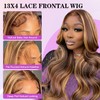 WRLYYEO Ombre Lace Front Wig Human Hair 4/27 13x4 HD