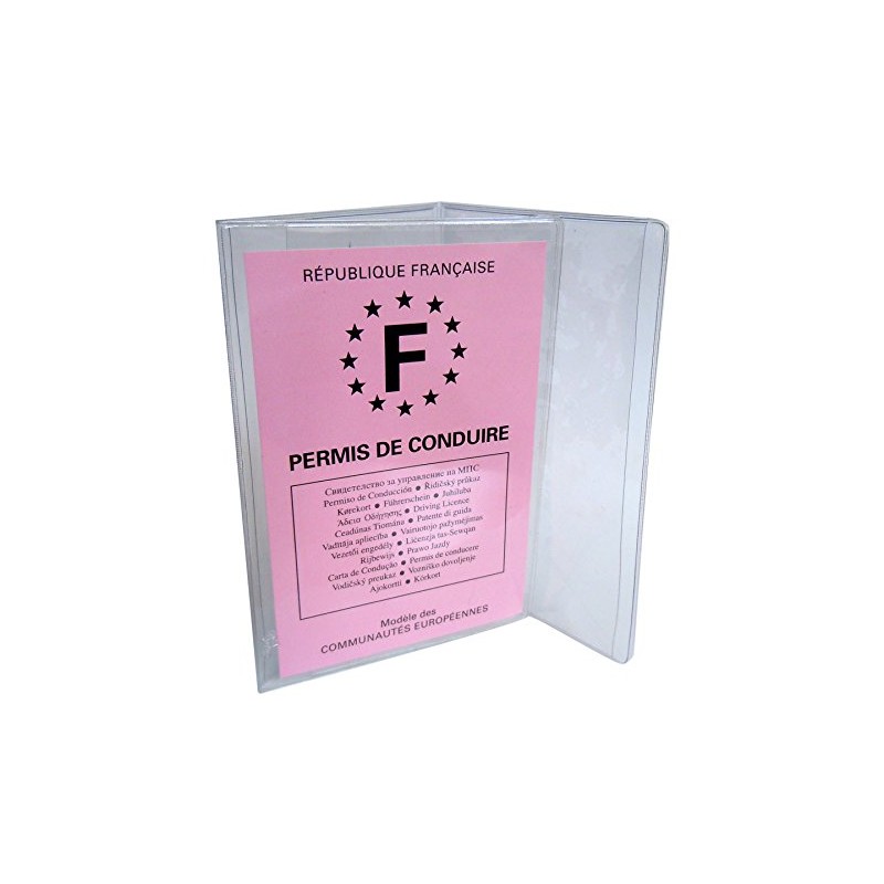 COLOR POP 550033 Aufbewahrungsbox für Führerschein aus PVC, transparent