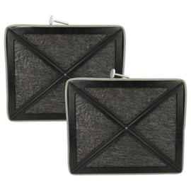 vhbw 2 x activated carbon filters compatible with Miele DA371, DA372, DA60-1, DA68, DA71, DA72/1, DA73, DA362-75 cooker hood - 20.5 x 17 x 3.3 cm