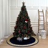 72-Inch Venetian Gilded Christmas Tree Skirt in Velvet with Gold