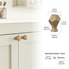 Ameriwood Home Decorative Modern Glam Geometric Knob Pull, Gold, 20