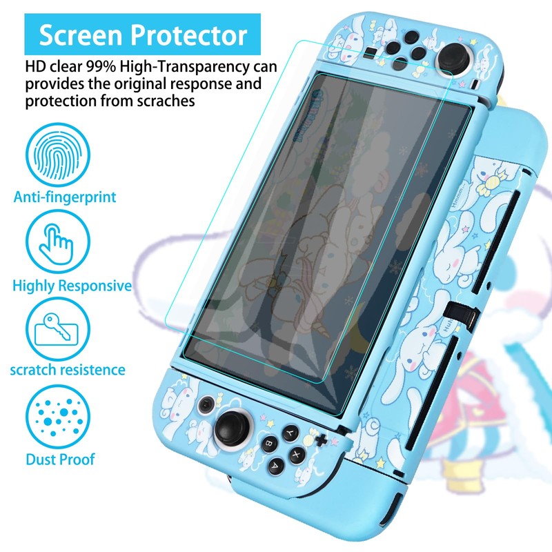 TIKOdirect Carrying Case for Switch OLED, Cute Portable Travel Bag