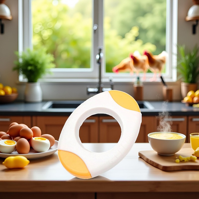 Yellow Egg Topper Cutter - Quickly Cut Off Egg Tops