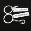 Couple Keychain I'm Hooked on You You're My Best Catch