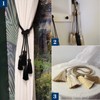 Porlau Elegant Curtain Tiebacks Rope Decorative Curtain Tie Backs for