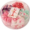 Matsumi Kogei Made in Japan Otedama Round Plastic Case Sakura Pattern 5 Pieces Japanese Pattern