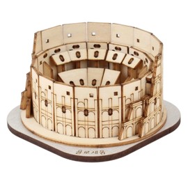 Young Modeler Wooden 3D Puzzle Kit - Colosseum Model - DIY Brain Puzzle & Wood Assembly Craft 영플래닛 콜로세움