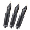 Asvine 3 PCS Fountain Pen Replaced Nibs, 6 Gold Plated