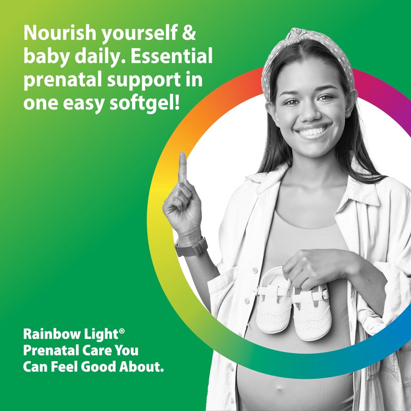 Rainbow Light Prenatal Vitamins for Women | 60 Softgels |