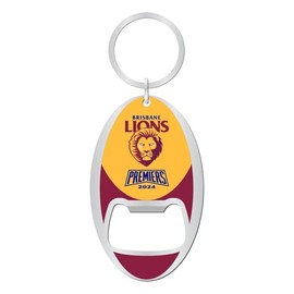 AFL 2024 PREMIERS Bottle Opener Keyring - Brisbane Lions - ETA NOV 2024 - TROFE