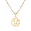 SAELACY Gold Initial Necklace for Women Men 14K Gold Silver