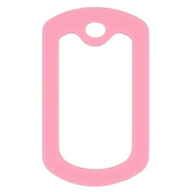 PinMart Pink Military Dog Tags Silencers - Engraved Dog Tag Holder - Silicone Case to Reduce Noise - Military ID Protector to Prevent Noise and Scratching - 5 Pack