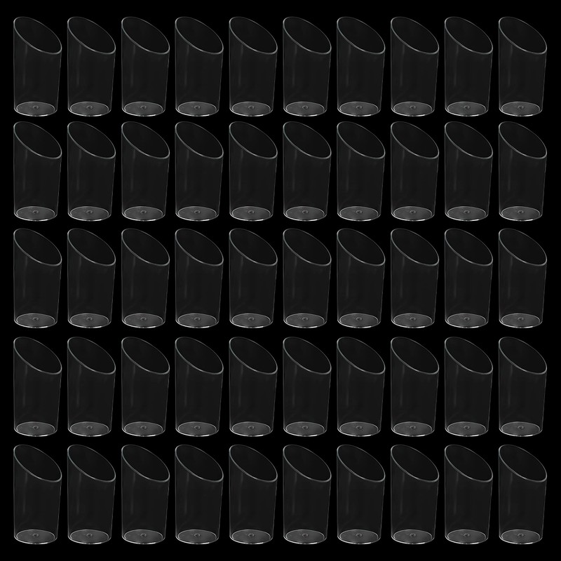 BELLE VOUS Pack of 50 Mini Plastic Dessert Cups -