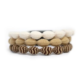 The Ultimate Soft Elastic Non-Crease Hair Tie/Bracelet (3-pack)