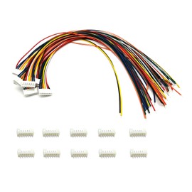 10Pair JST-PH 2.0mm 7Pins Connector, 2.0mm Pitch Female and Male JST Connection Plug Header with 26AWG Cables 30CM