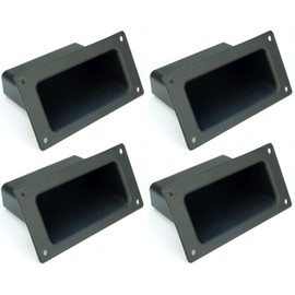 Adam Hall 4 x 3401 Plastic Shell Handle 133 x 68 mm Black Box Handle Carry Handle