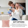 TYGFRT 2 Plush Pillowcases, Pink Cushion Cover, Fluffy Soft Pillowcase,