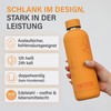 INSTICK Carrot Insulated Flask, 500 ml, Stainless Steel Water Bottle
