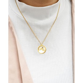 Mustard Seed of Faith Necklace for Women Move Mountains Christian Necklace 14k Gold Plated Stainless Steel Mustard Seed Pendant Necklace Christian Faith Jewelry Easter Gifts Baptism Gifts for Her